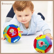 BPURPLE Soft Cloth Rattle Ball Baby For 0-36 Months Stuffed Baby Play Ball Sensory Toy .
