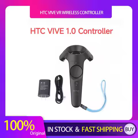 HTC Vive VR Wireless Controller Wand+Charger Power Supply+Strap Set For Virtual Reality Headset Repl