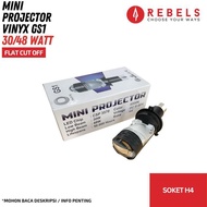 Vinyx Gs1 Mini Projector Lens H4 Socket Led Light, Suitable for Motorcycles and Cars, 30/s 48 Watt