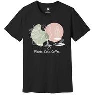 Plants Cats And Coffee Shirt, Cat Lover Shirt, Coffee Lover Shirt, Plant Lover