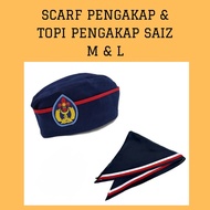 TOPI PENGAKAP & SCARF PENGAKAP SAIZ M & L SCARF LINE MERAH TOPI PENGAKAP LINE MERAH TOPI PENGAKAP RE