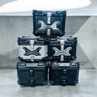 Original SMRT Aluminium Top Box 28L 36L 45L 55L Kotak Motosikal Peti Aluminum Box Motorcycle