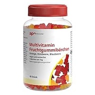 Multivitamin Fruit Gummy Bears Vegan and Sugar Free Pack of 60