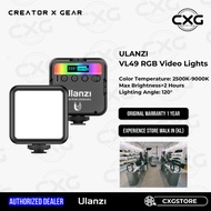 ULANZI VL49 RGB Video Lights Cold Shoe 2000mAh Rechargeable Magnetic Black / White