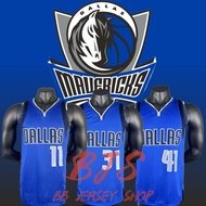 Hot Press Dallas Mavericks jersey 2024-25 blue grey black V-neck jersey