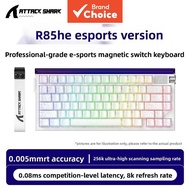 ATTACK SHARK R85HE 85-Key Small Form Factor Mechanical Keyboard Compact Gaming Keyboard for PC Lapto