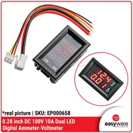 DIGITAL AMPERE METER DC 100V 10A VOLTMETER AMMETER 100V 10A