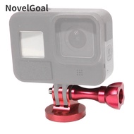 NovelGoal CNC Aluminum Thumb Screw Universal Tripod Mount Adapter for Gopro 10 9 8 7 Action Cameras Holder