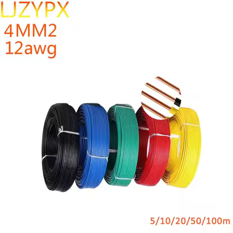 12AWG Electrical Copper LED Cables PVC Insulation Fire Retardant Fixed 4MM2 Single Hard Core Solid S