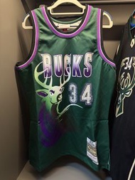 Mitchell & Ness Milwaukee Bucks Ray Allen NBA 75週年鑽石版球衣 Swingman Jersey