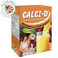 (โปรราคาพิเศษ)CALCI-D เครื่องดื่มแคลเซี่ยมรสส้ม 20ก. X10 ซอง ol00250