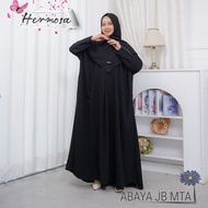 Abaya jetblack hermosa-Abaya betwing hermosa-Abaya terbaru-Abaya kelelawar