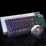 Eweadn KMX-50 LED Backlight Gaming Keyboard Mouse Combo USB Mechanical Feel - Ready Stock