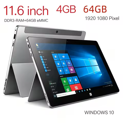 11.6 INCH 5S Pro 64 BIT RAM 4GB ROM 64GB Windows 10 Tablet PC CPU Z8300 Quad Core 1920x1080 IPS Scre