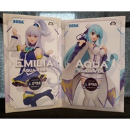 Re:zero Konosuba collaboration Figure "Emilia & Aqua" Set SEGA