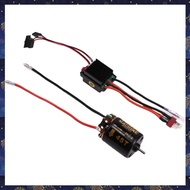 540 Brushed Motor ESC Speed Control Combination Set Climb Drift Racing for 1/10 RC Cralwer/Boat