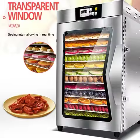 Home Appliances 22Layer Dehydrator Food Dryer Meat Food Fruit Dehydrator Household Stainless Steel F
