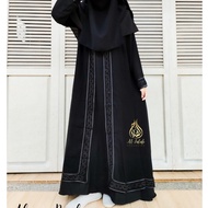NAYLA'S ABAYA | Elegant jettblack outer dress Abaya Abaya Dress Abaya Jubah Muslimah Abaya Hitam