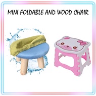 Mini Chair Stool Cushion | Round Sofa chair | Foldable portable plastic cartoon kid stool chair