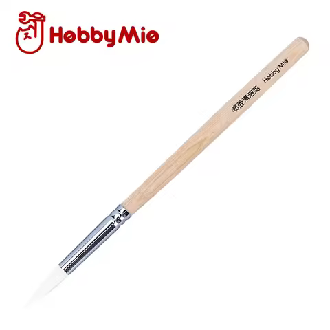 HOBBY MIO Cleaning Brush Airbrush Watering Pot Paint Pigment Clean Pen Solid Wood Handle Corrosion-r