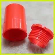 ◐ ◇ ஐ PVC ORANGE PIPE CONNECTOR 1/2" 3/4" 1"