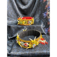 DAYAK HAT FOR MEN WITH FULL TARING AROUND, TRADITIONAL DAYAK BEAD HAT FOR MEN
