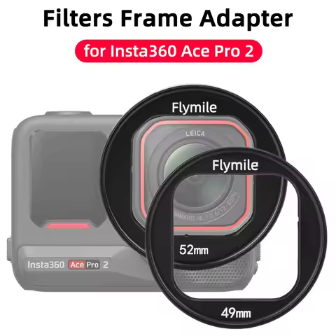 Filter Frame Holder Adapter for Insta360 Ace Pro 2 Filter Holder Metal Protective Filter Frame 49mm