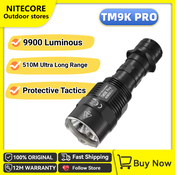 NITECORE สปอตไลท์ไฟฉายกล TM9K Pro 9900ลูเมน USB-C ฟลัดไลท์แบบชาร์จไฟได้18W ชาร์จเร็ว QC