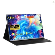 Portable Monitor 16-inch 2K monitor USB-C Ultra-Thin Gaming Monitor Travel Monitor 120HZ Refresh rate Portable monitor for Laptop MacBook Surface PC PS4/PS5 Xbox with Portable moni