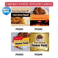 WATERPROOF CHICKEN PASTIL STICKER LABELS