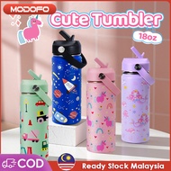 MODOFO 18oz Kids Tumbler Thermos Bottle Kids Botol air budak SUS Water Bottle Aquaflask Tumbler Cute