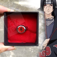 In 24hrs AKATSUKI Ring UCHIHA ITACHI With Box Packing NARUTO