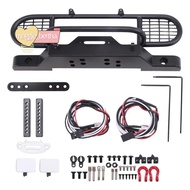 for TRX4 Metal Front Camel Trophy Bumper with Light for 1/10 RC Crawler Car  TRX4 -4