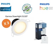 Festive Bundle Deal Philips Garnea Hue White Ambiance Downlight 51107 x 3 with Hue Motion Sensor of total worth SGD 320
