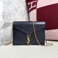 YSL Saint Laurent 鏈條包 ysl cassandra 信封包 藍黑