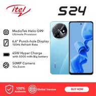 【COD】itel S24+ RAM 16GB (8GB+8GB)+ROM 256GB | Curved Screen | In-Screen Fingerprint