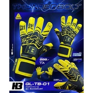 ถุงมือประตู ถุงมือโกล H3 รุ่น [Thunderbolt] ของแท้ คุณภาพดี ถุงมือโกลผู้ใหญ่ ถุงมือโกลเด็ก Sport ออก