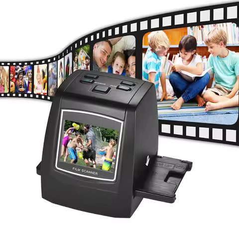High-Resolution 14MP/22MP Film Scanner Convert 35mm/135mm/126mm/110mm Color Monochrome Slide Film Ne