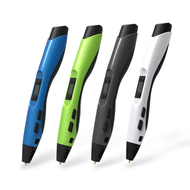 มัลติฟังก์ชั่น 3D การพิมพ์ปากกาหน้าจอ LED 2pcs 5M PLA Filament เด็กของขวัญสําหรับวาดที่ดีที่สุดคริสต