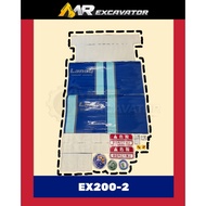 Hitachi EX EX200 EX200-2 Excavator Sticker Mesin Stiker 挖掘机神手贴纸 (1 Set)