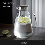 Heat Resistant Glass Bottle, 2.2 Liter Capacity, High Quality Heat Resistant