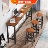 SNB 140/160/180CM High table Bar table Long table Narrow Table Set With Chair