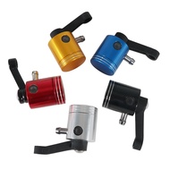 Universal CNC Aluminum Motorcycle Front Brake Clutch Master Cylinder Fluid Reservoir Oil Tank Cup Du