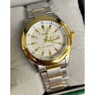 Seiko5 Quartz Analog Stainless Steel Watches For Men's  Jam Tangan Lelaki Day Date Function