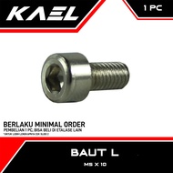L4 Bolt M5x10-5X10-M 5 x 10 P Pitch 0.8 Key K 4 Bolt Bolt