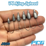 V4 Ajing Jighead 5Pcs Micro Hook Fishing Matakail UltraLight UL Lead Head Soft Plastic SP