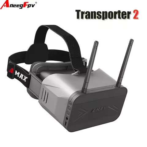 EMAX Transporter 2 FPV Goggles 4.3 Inch 5.8Ghz 40CH Adjustable Focal Demountable Monitor with Built-