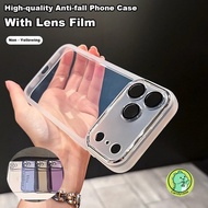 Phone Case With Lens Glass For Vivo T4 Ultra T4X T3X T3 Lite T2 T2X T1 S1 Pro Snapdragon 778G Y95 Y9