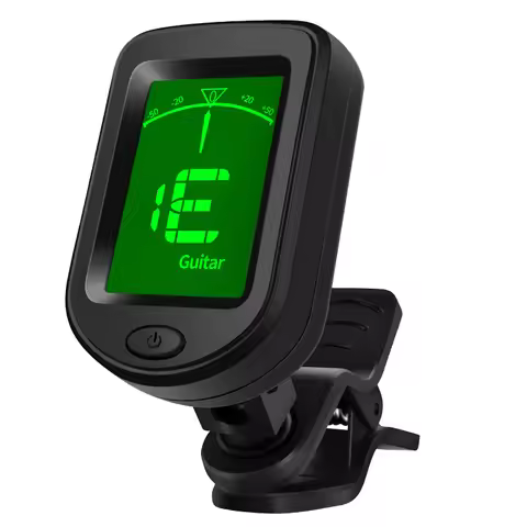 Guitar Tuner,Clip-on Tuner High Sensitivity for Guitar Bass Ukulele Chromatic Instruments Guitar Acc