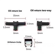 Three Way/Two Return Pipe Joint Nozzle D-MAX 4JK1 4JJ1 (Set Of 4) Code.8973152312/8973152302